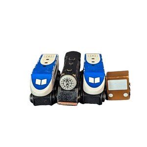 Maxim Enterprise Train Magnetic Wooden Train engines and semi truck ‎ preowned